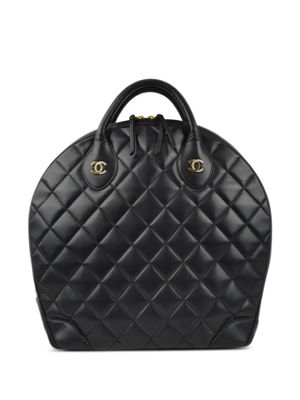 CHANEL 1998 diamond quilted double CC handbag