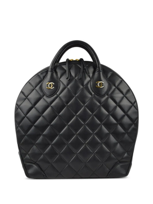CHANEL 1998 diamond quilted double CC handbag