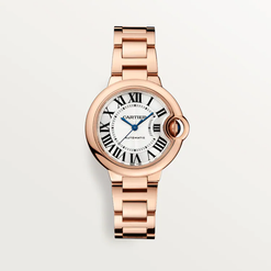 cartier ballon bleu 18k rose gold lady's watch