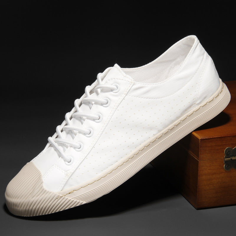 Men’s Summer Slip-On Canvas Shoes – Breathable, Soft Low-Top Sneakers