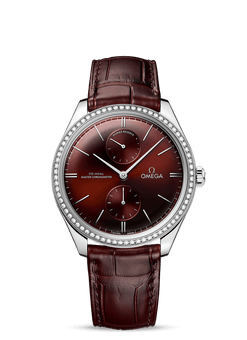 omega de ville tresor co-axial master chronometer stainless steel & diamonds man's watch