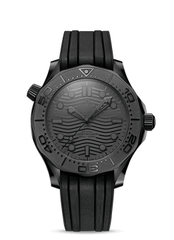 omega seamaster diver co-axial chronometer black ceramic men's watch