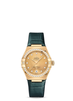 omega constellation co-axial master chronometer 18k yellow gold & diamond lady?s watch_3