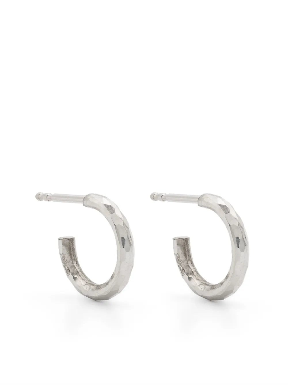 WERKSTATT:MÜNCHEN hammered finish hoop earrings