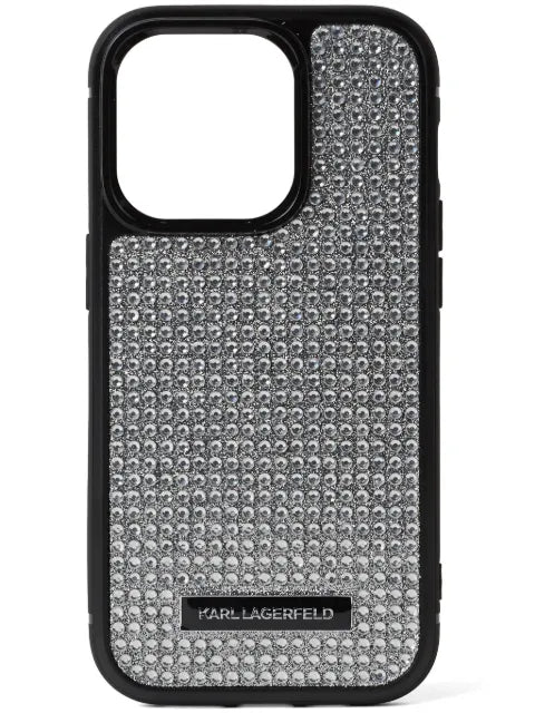 Karl Lagerfeld rhinestone-embellished iPhone 16 Pro Max case
