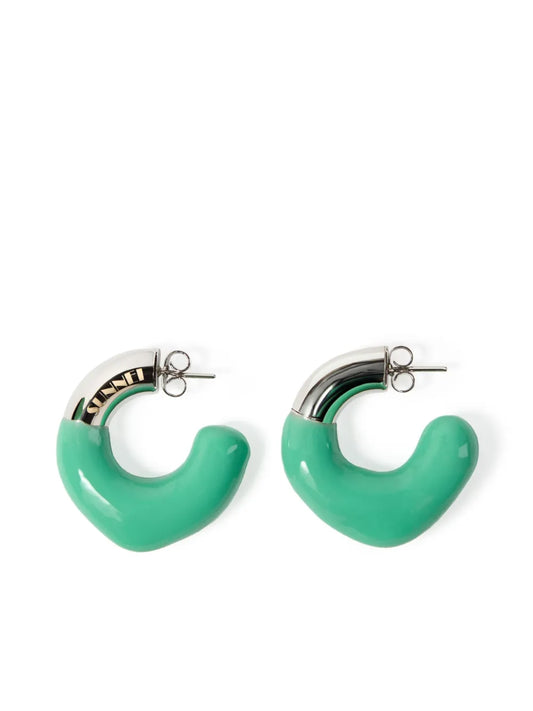 Sunnei small rubberised earrings