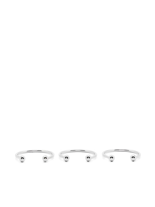 Patrizia Pepe Piercing hoop bracelets (set of three)