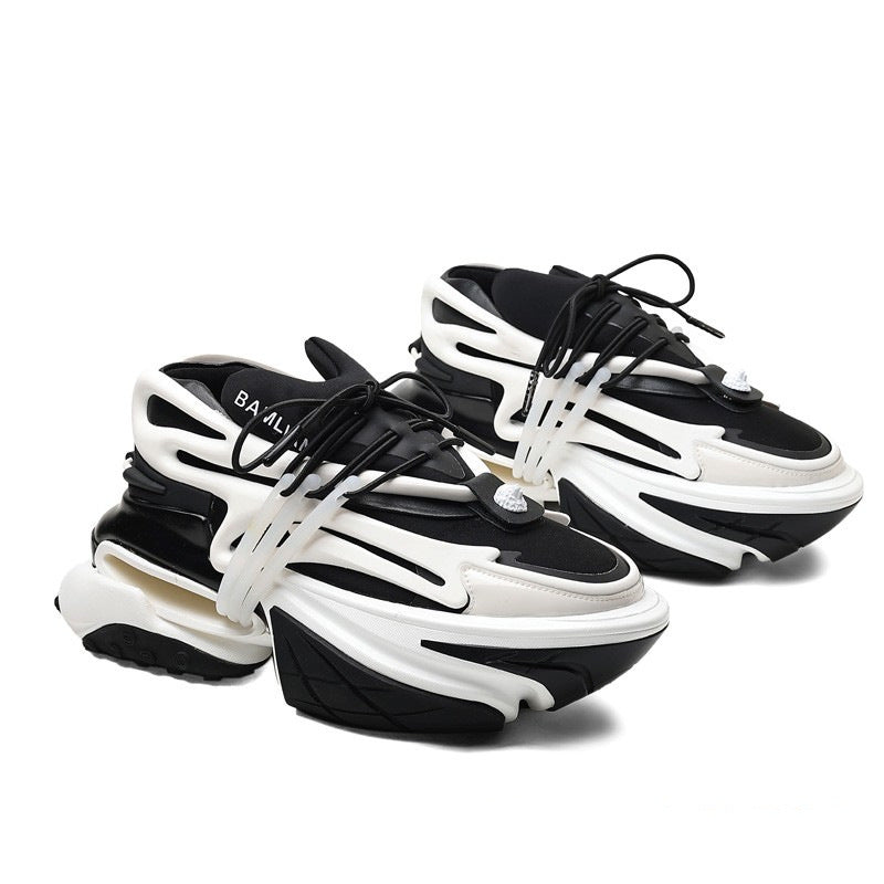European Station Space Daddy Shoes for Women – Futuristic Platform Sneakers