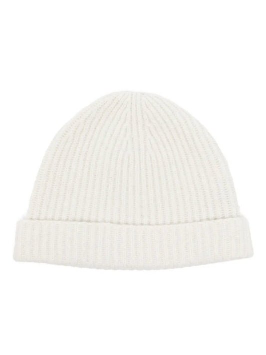 N.Peal ribbed lurex beanie