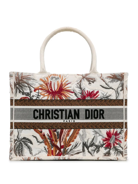 Christian Dior 2020 Medium Toile de Jouy Tropicalia Book tote bag