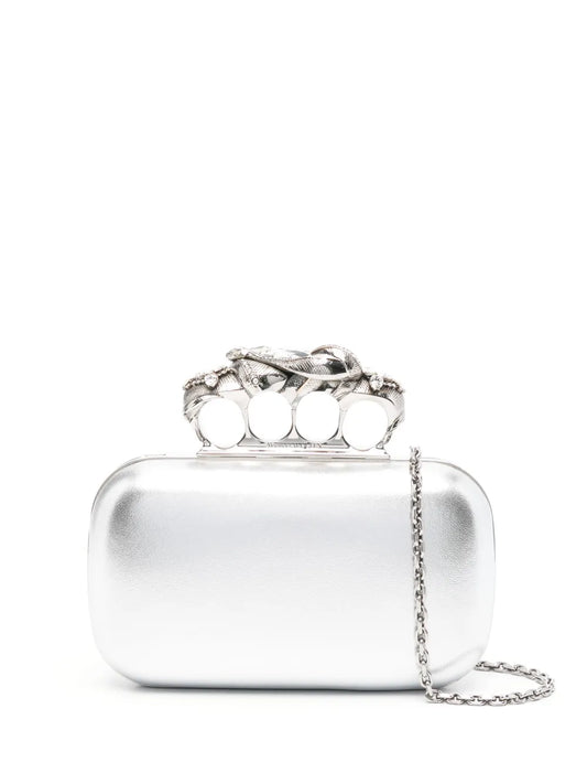Alexander McQueen Snake Knuckle clutch bag