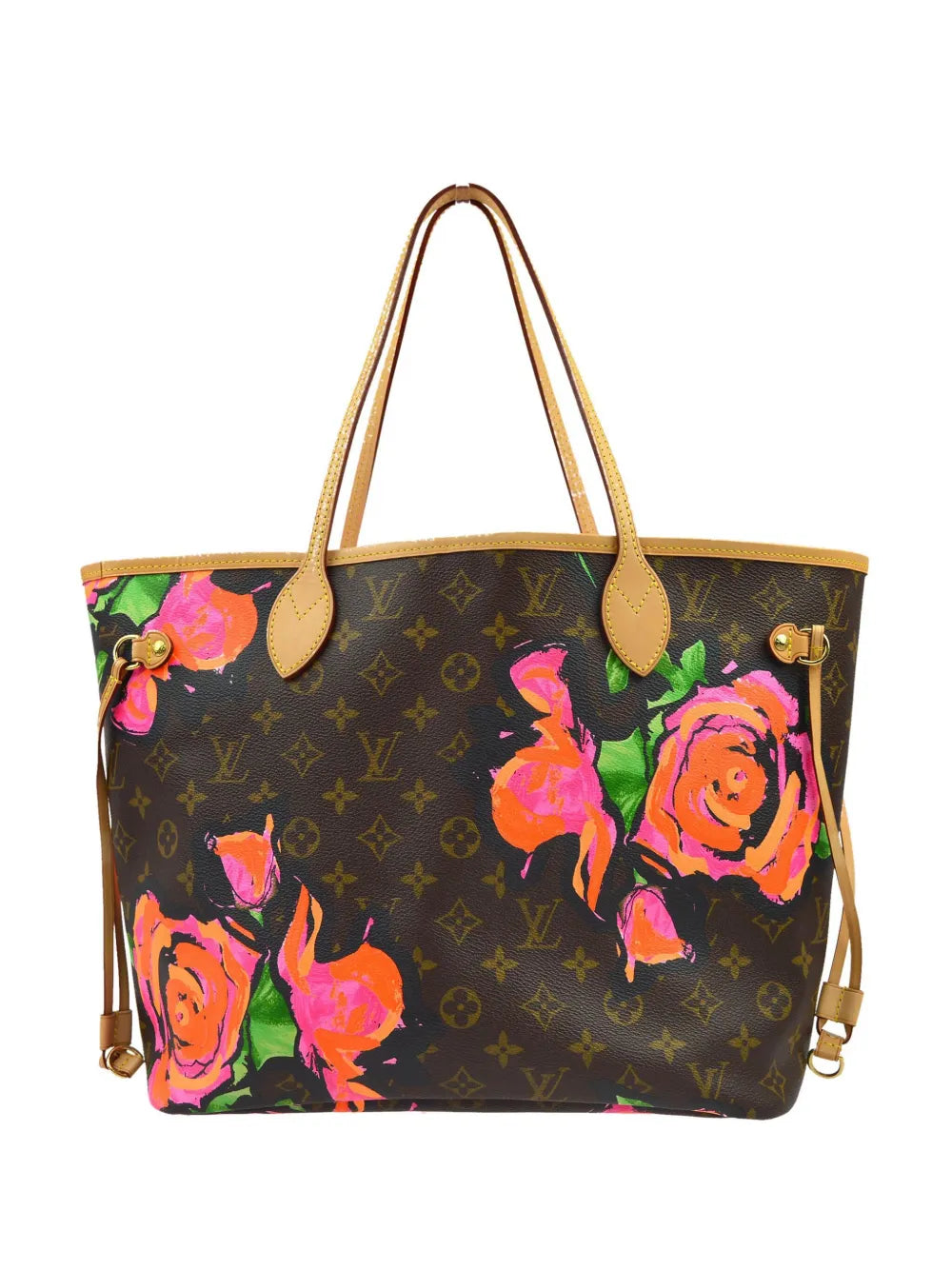 Louis Vuitton 2009 Rose Neverfull MM shoulder tote bag