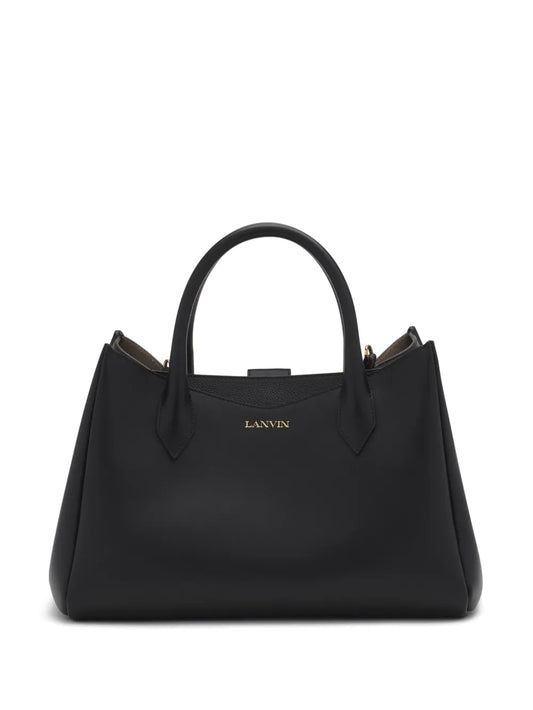 Lanvin logo stamp tote bag