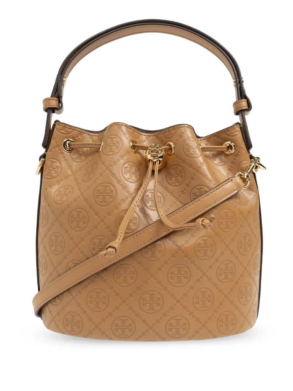 Tory Burch All over debossed logo bucket bag