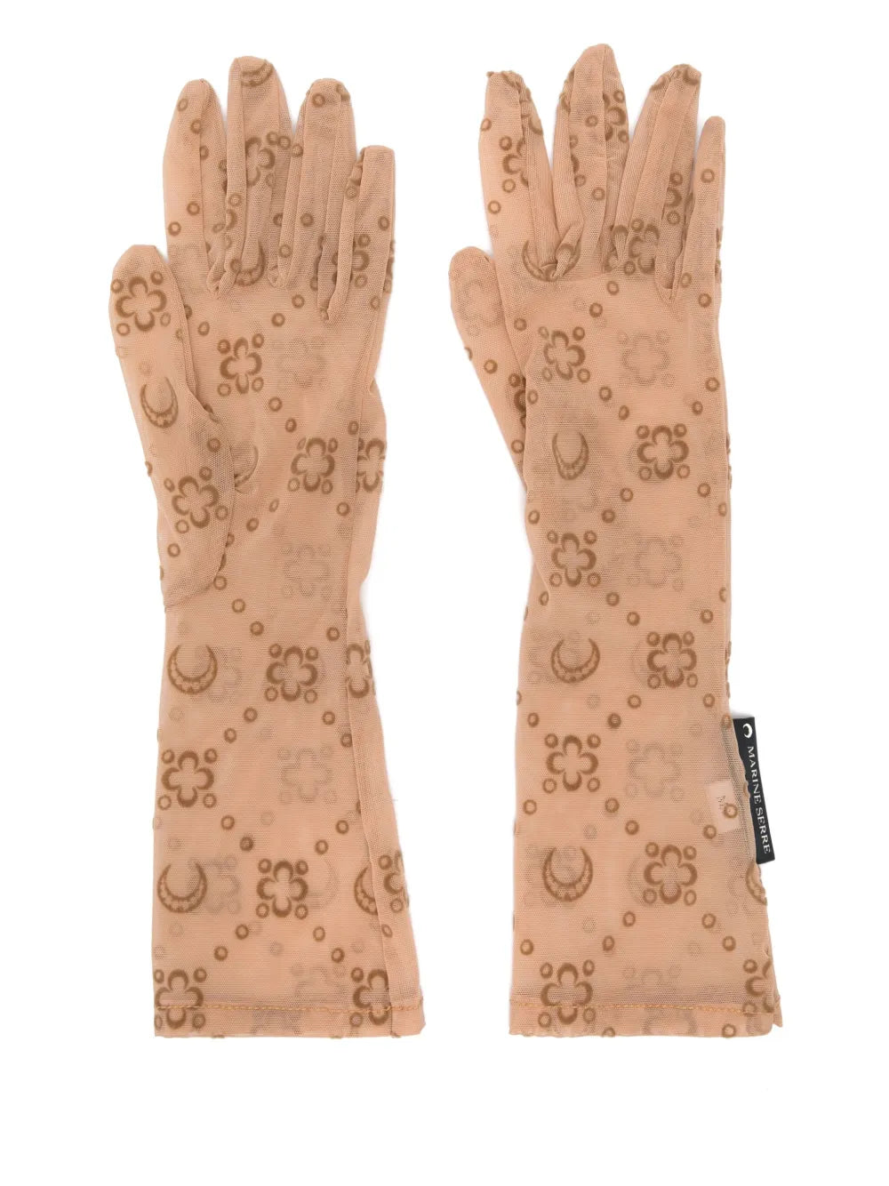 Marine Serre mesh flock gloves