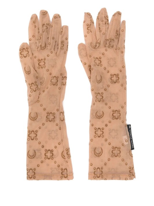 Marine Serre mesh flock gloves