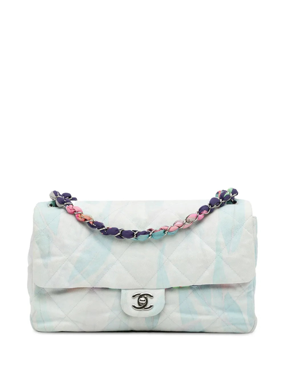 CHANEL 2019 Quilted Jungle Jeans Flap shoulder bag