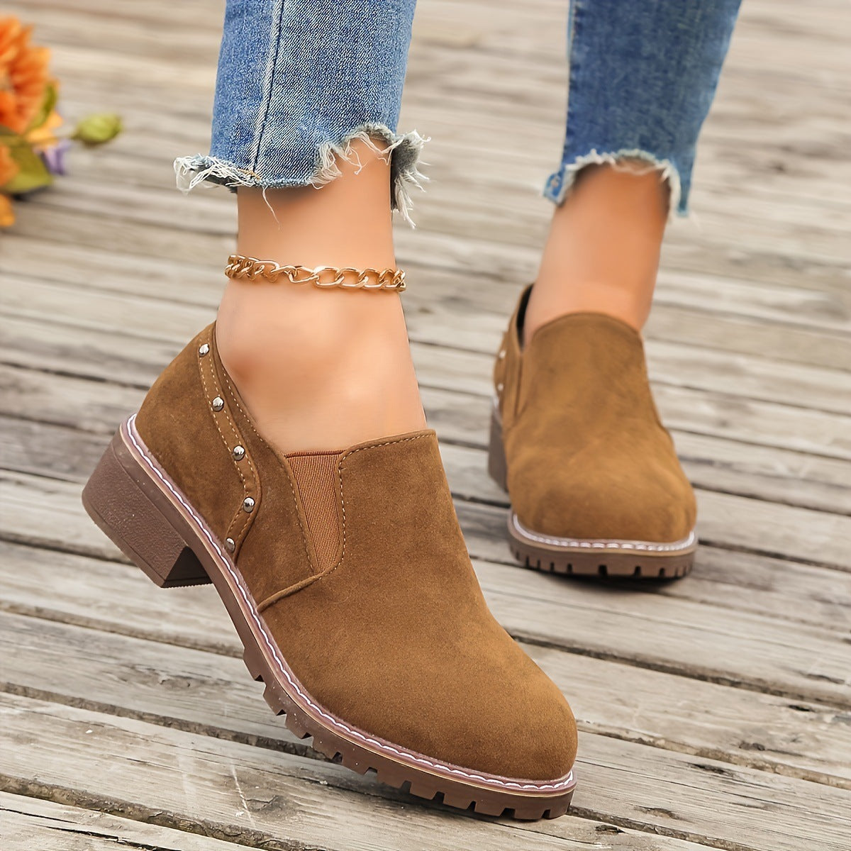 Women's Plus Size Ankle Boots | Casual All-Match Thick Heel Short Boots