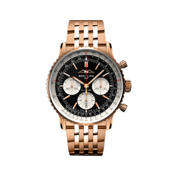 breitling navitimer b01 chronograph 43 18k red gold men's watch