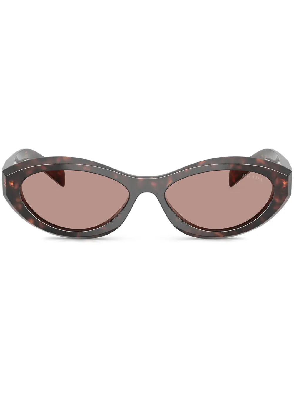 Prada Eyewear tortoiseshell effect oval sunglasses