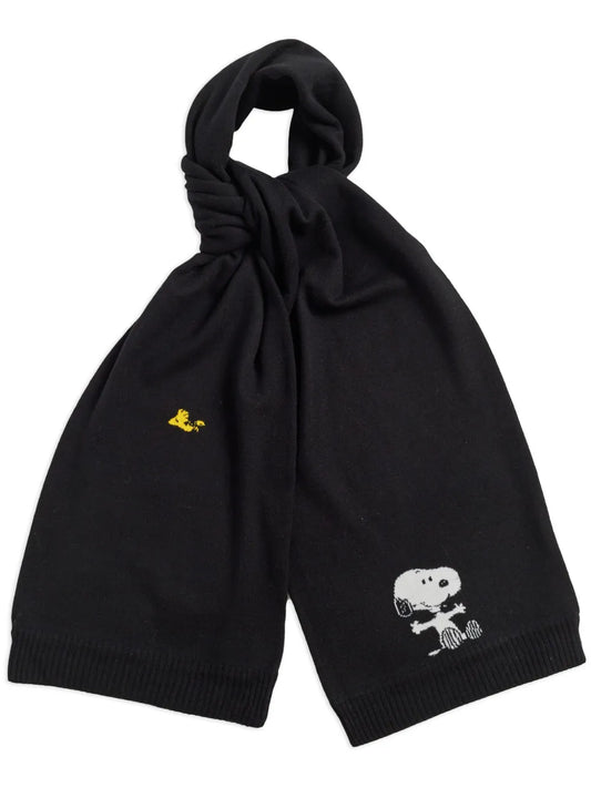 Chinti & Parker Snoopy & Woodstock scarf