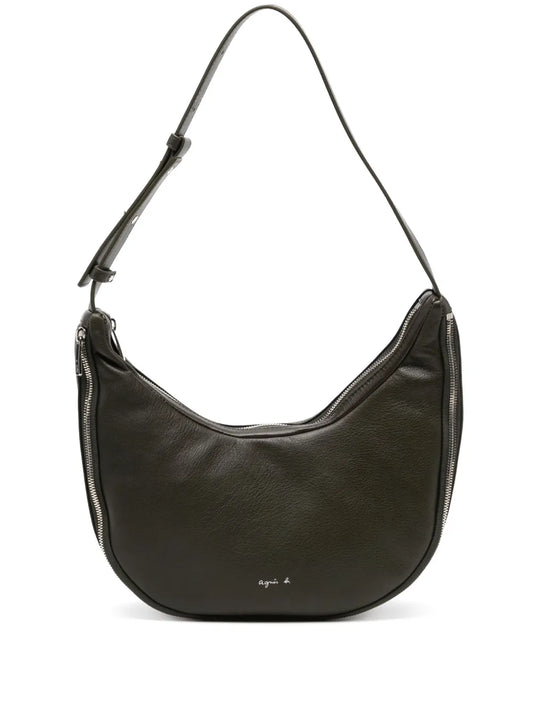 agnès b. leather shoulder bag
