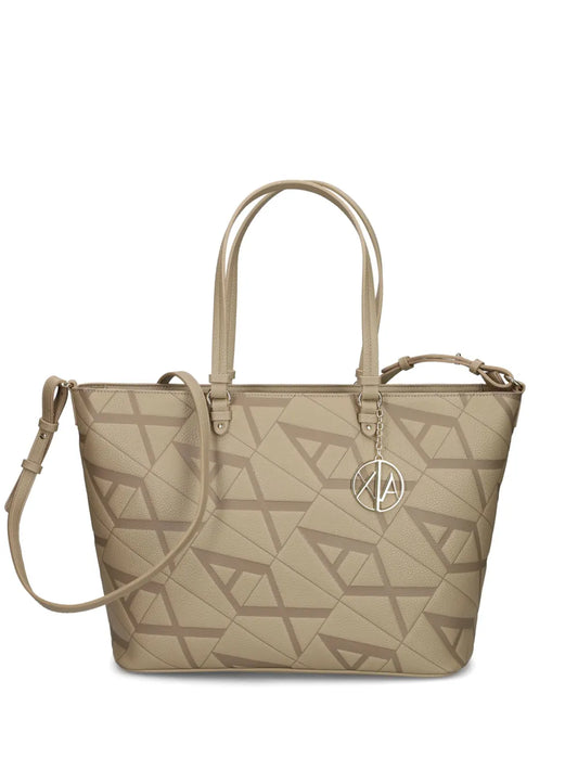 Armani Exchange logo print tote bag