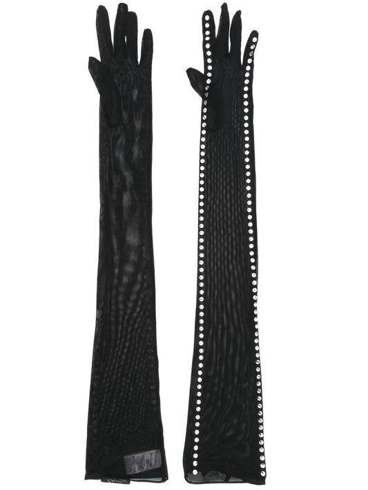 Oséree gem embellished gloves