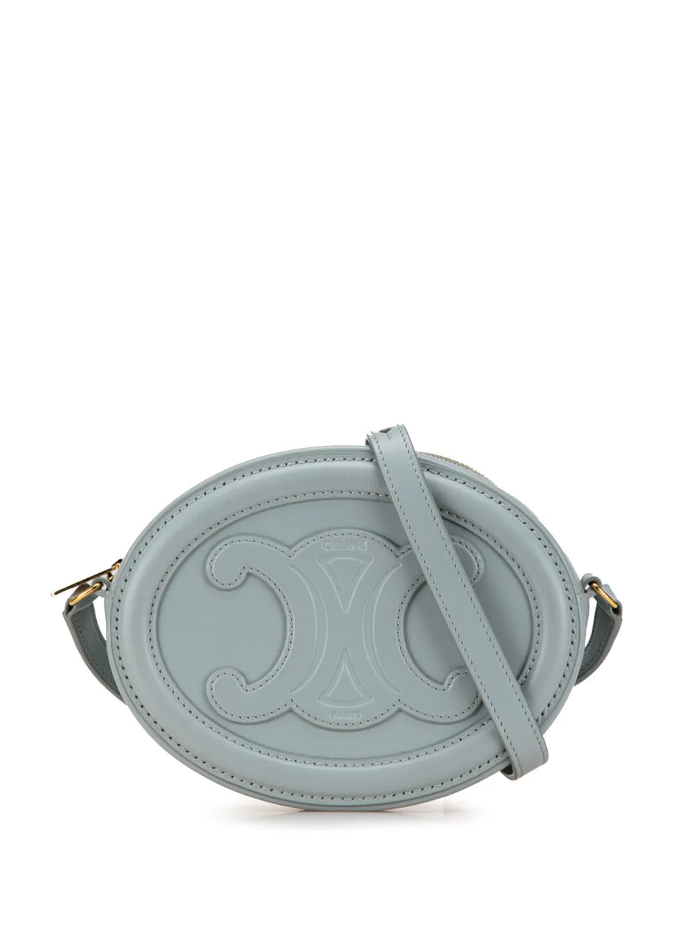 Céline 2022 Cuir Triomphe Oval crossbody bag