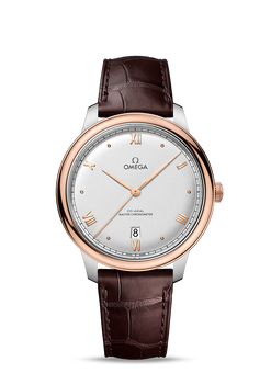 omega de ville prestige co-axial master chronometer stainless steel & 18k sedna?gold man's watch_1