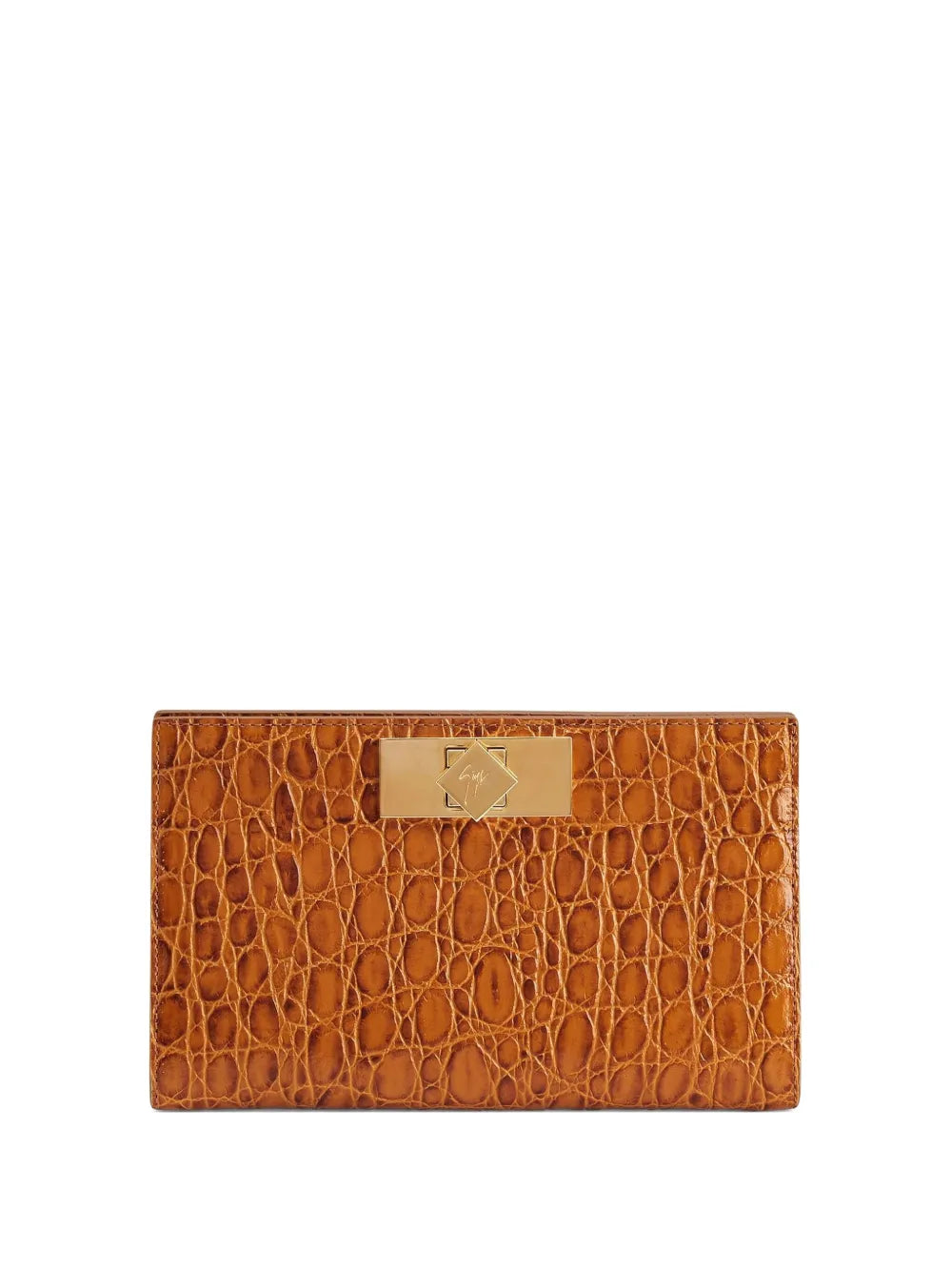 Giuseppe Zanotti Annhita crocodile effect clutch bag