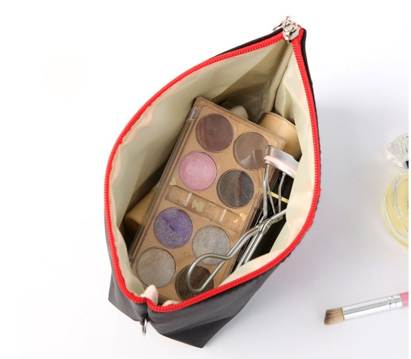 Women’s Flat Angle Makeup Bag – Nylon Cosmetic Organizer