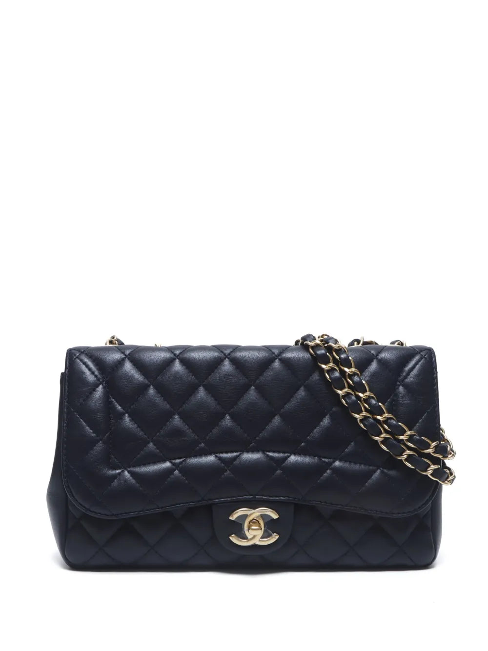 CHANEL 2015 CC turn lock diamond quilted shoulder bag