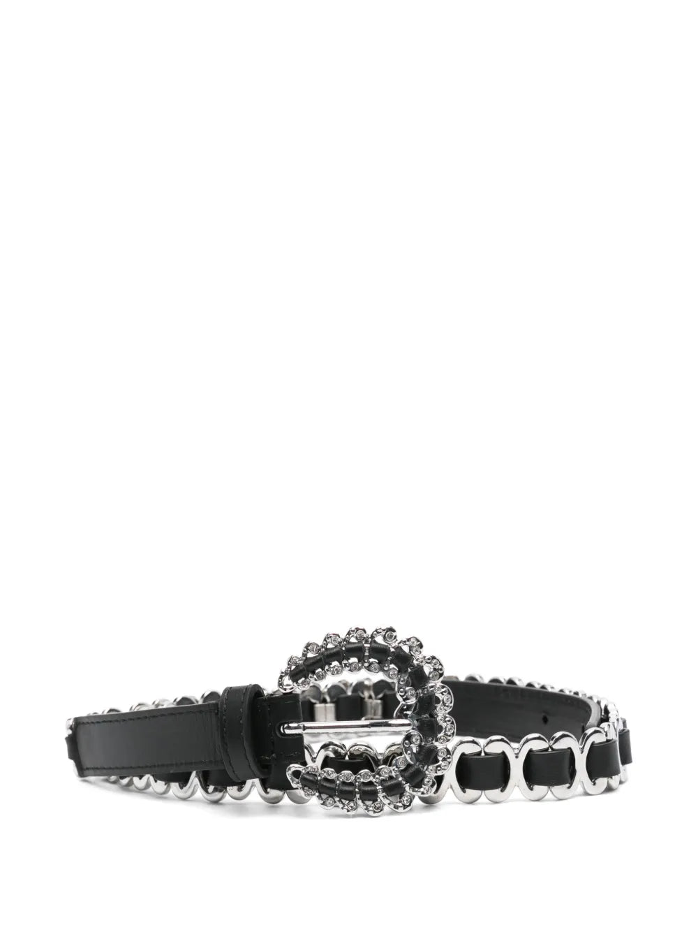 Maje diamanté buckle belt