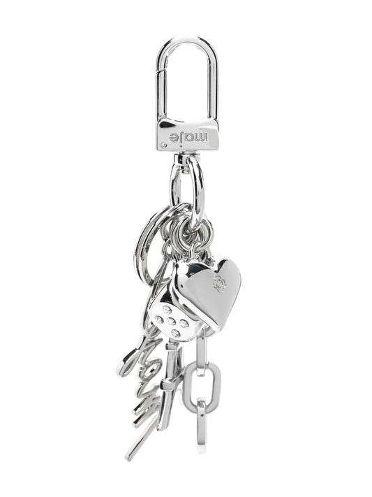 Maje logo charm keyring