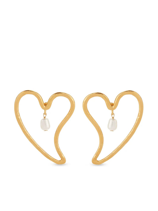 Nina Ricci pearl detailing earrings