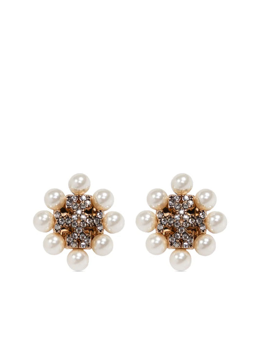 Tory Burch crystal embellished earrings