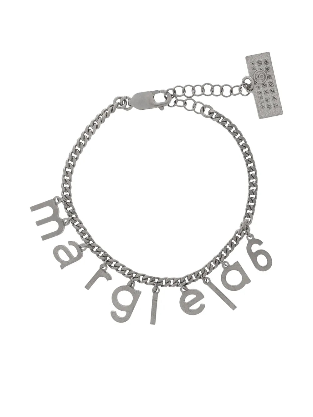 MM6 Maison Margiela logo charm bracelet