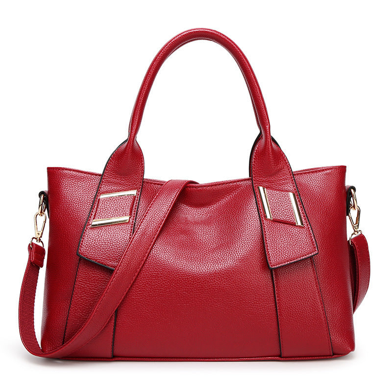 Women’s Winter Handbag – Trendy Embossed Satchel Tote Bag