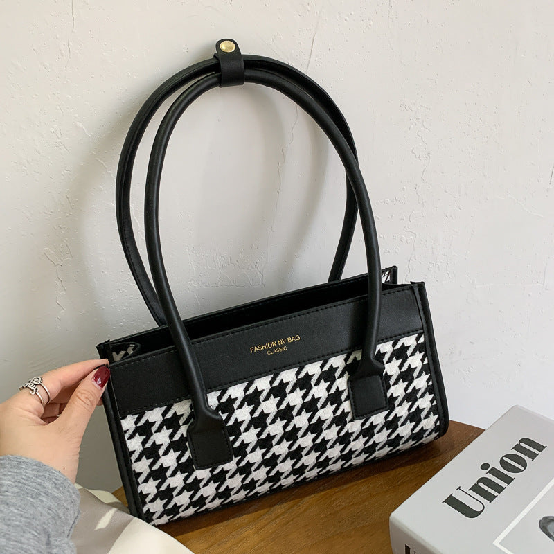 Women’s Plaid Handbag – Autumn & Winter Fashion Versatile Bag