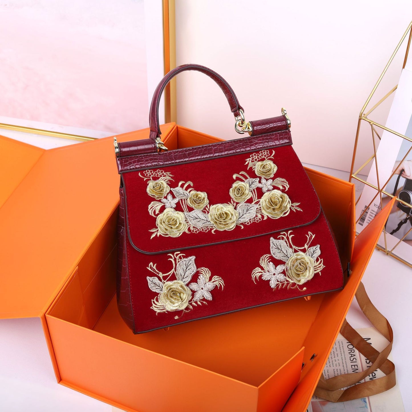 Women’s Designer Flower Handbag – Unique Style Ladies Bag
