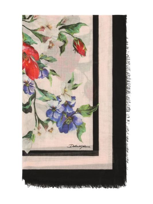 Dolce & Gabbana floral print scarf