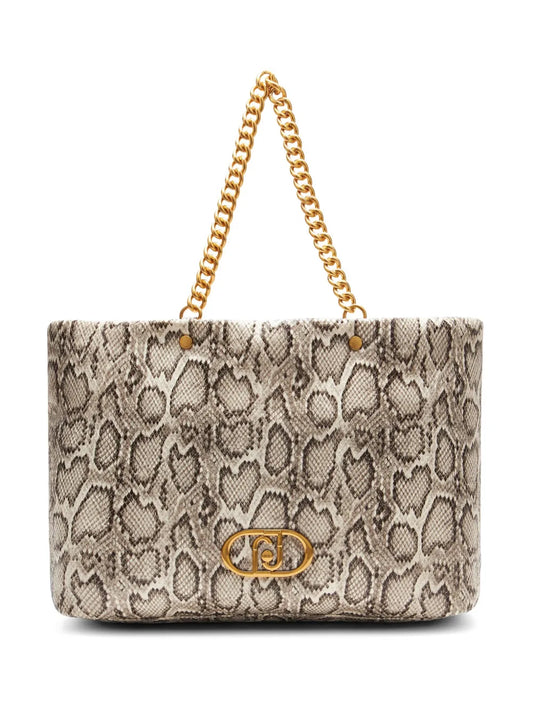 LIU JO snakeskin effect tote bag