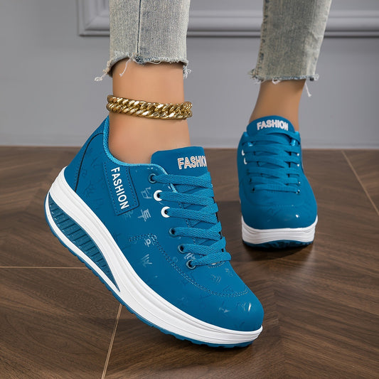 Women's Casual Platform Sneakers | Low Top Lightweight Comfort Shoes