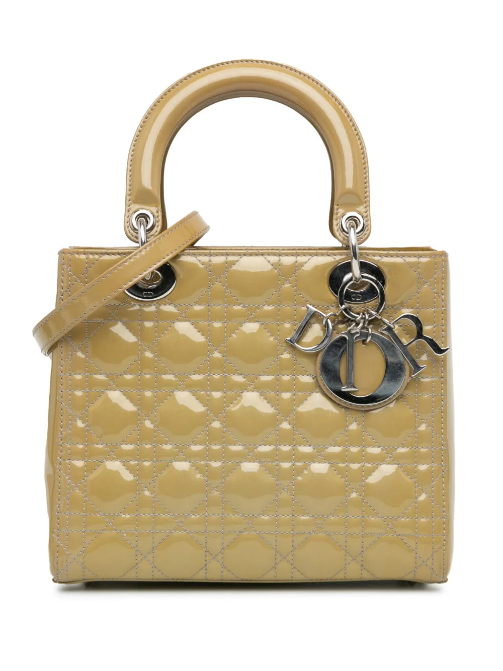 Christian Dior 2013 Medium Patent Cannage Lady Dior satchel