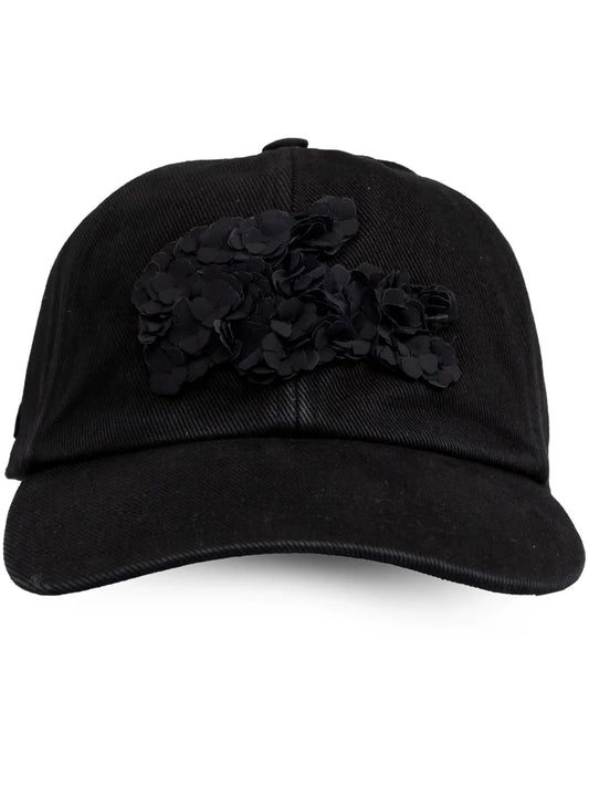 Lacoste x Lemarié floral appliqué cap