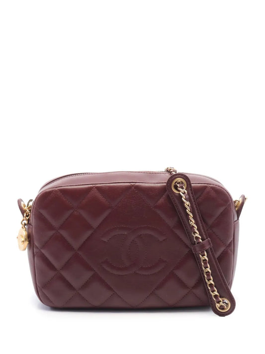 CHANEL 2013 2014 CC diamond quilted shoulder bag