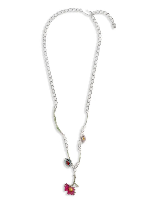 Marni flower charm necklace