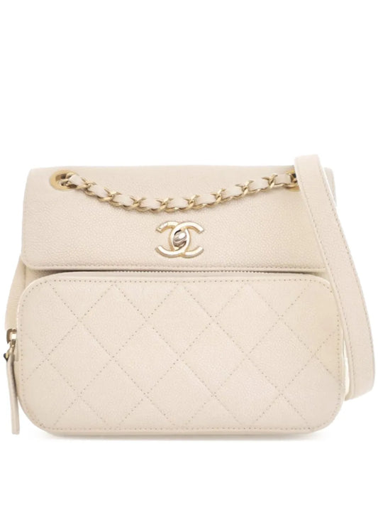 CHANEL 2019 Caviar Business Affinity Messenger Flap crossbody bag