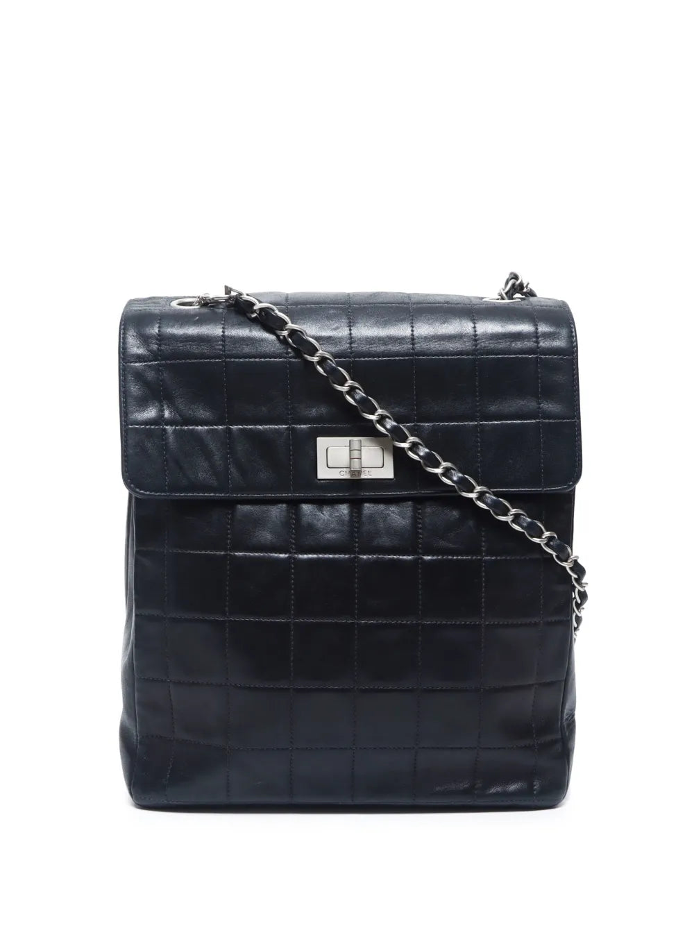 CHANEL 2001 Choco Bar shoulder bag